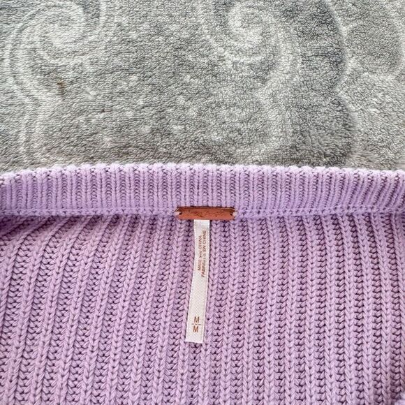 Womens Free People Long Sleeve Cropped Sweater - Picture 2 of 2